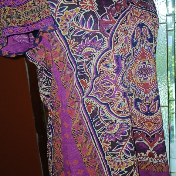🌎Lucky Brand Persian Carpet Tee: Purple Potion  💜 Sz Small🌎 - Picture 13 of 16